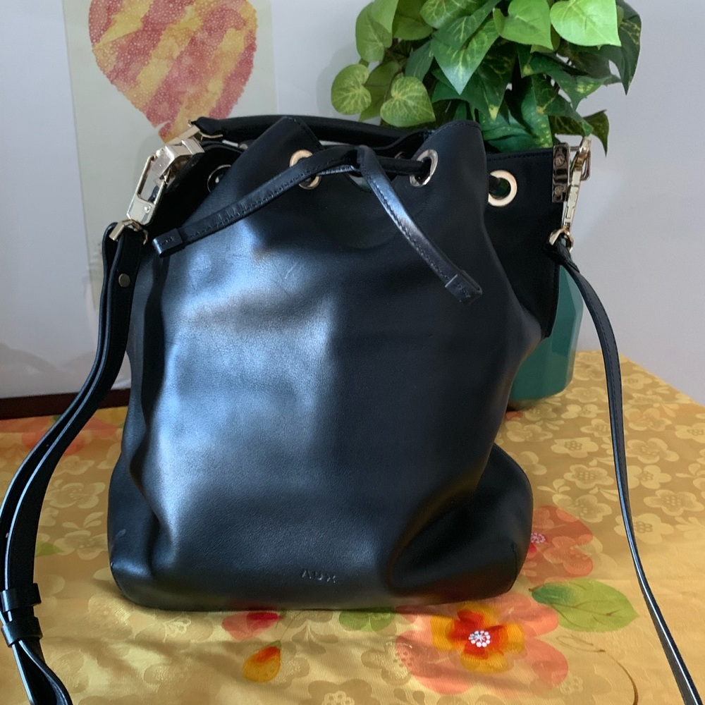 ARITZIA AUX leather bucket bag